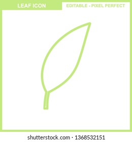 Leaves icon vector set isolated on white background. Various shapes of leaves of trees and plants. Elements for eco and bio logos. - Vector
