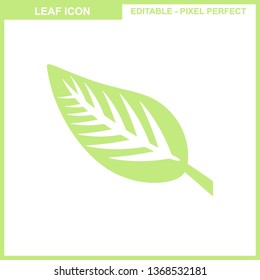 Leaves icon vector set isolated on white background. Various shapes of leaves of trees and plants. Elements for eco and bio logos. - Vector
