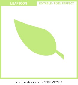 Leaves icon vector set isolated on white background. Various shapes of leaves of trees and plants. Elements for eco and bio logos. - Vector
