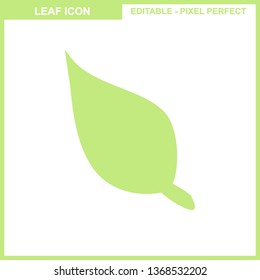 Leaves icon vector set isolated on white background. Various shapes of leaves of trees and plants. Elements for eco and bio logos. - Vector
