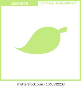 Leaves icon vector set isolated on white background. Various shapes of leaves of trees and plants. Elements for eco and bio logos. - Vector
