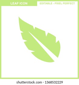 Leaves icon vector set isolated on white background. Various shapes of leaves of trees and plants. Elements for eco and bio logos. - Vector
