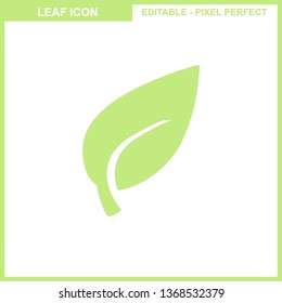 Leaves icon vector set isolated on white background. Various shapes of leaves of trees and plants. Elements for eco and bio logos. - Vector
