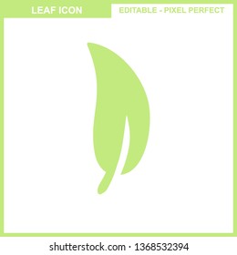 Leaves icon vector set isolated on white background. Various shapes of leaves of trees and plants. Elements for eco and bio logos. - Vector
