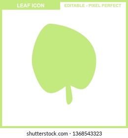 Leaves icon vector set isolated on white background. Various shapes of leaves of trees and plants. Elements for eco and bio logos. - Vector
