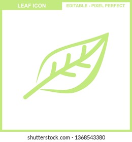 Leaves icon vector set isolated on white background. Various shapes of leaves of trees and plants. Elements for eco and bio logos. - Vector
