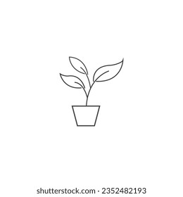 Leaves icon vector set isolated on white background. Various shapes of green leaves of trees and plants. Elements for eco and bio logos.