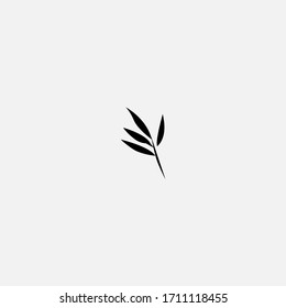 leaves icon.leaves vector on gray background