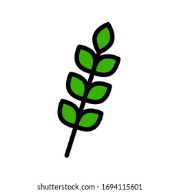 Leaves icon,vector illustration. Flat design style. vector leaves icon illustration isolated on White background, leaves icon Eps10. leaves icons graphic design vector symbols.