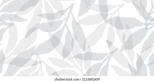 Leaves illustration background. Seamless pattern.Vector.