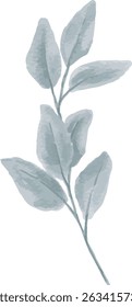 Deixa a ilustração. Vetor de folhas arte. Artefato de desenho. Aquarela folhas para comercial , convite cartão e publicidade 