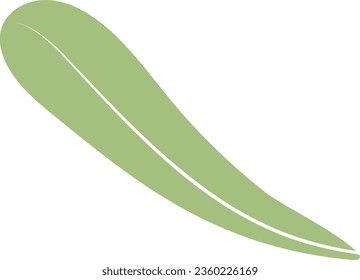 Deja un vector de diseño aislado. hojas clipart. elemento de hojas verde acuarela. hojas dibujadas a mano aisladas. vector de clipart dibujado a mano 