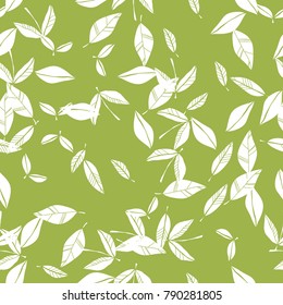 Leaves, leaf fall. Seamless floral pattern. Vector