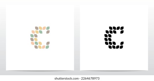 Leaves Leaf Letter Logo Design C