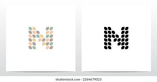 Leaves Leaf Letter Logo Design N