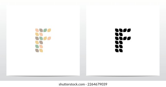 Leaves Leaf Letter Logo Design F