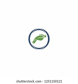 leaves & legs letter logo vector modern graphic template