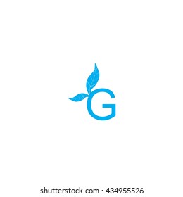 leaves letter logo