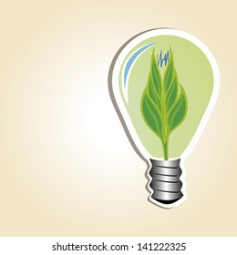  LEAVES IN A LIGHT BULB
