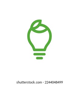 leaves and lights logo design vector sign