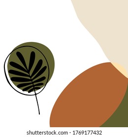 Leaves of the line. Abstract pictures. Vector image.