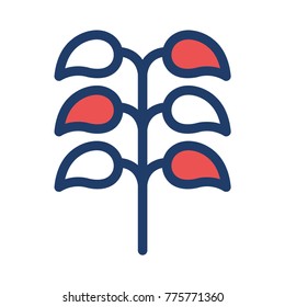  leaves line style