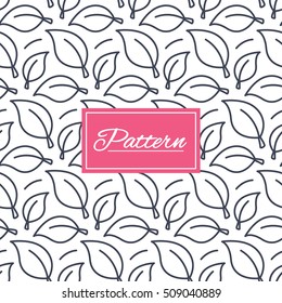 Leaves lines texture. Stripped geometric seamless pattern. Modern repeating stylish texture. Abstract minimal pattern background. Vector