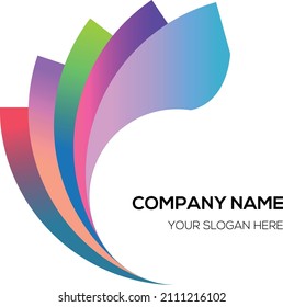 leaves logo beautiful vector design 