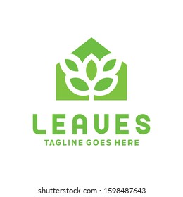 Leaves Logo Design For Company And Business