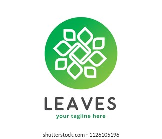 Leaves Logo Design Template