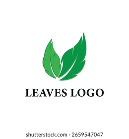 Blätter Logo-Design, Vektorlogo, Illustration Design