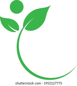Leaves logo design vector stock - Shutterstock ID 1952127775