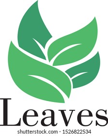 leaves logo with eps file
