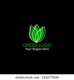 Leaves logo icon design vector. Nature logo idea.