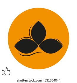 leaves logo, icon fine, vector illustration EPS 10