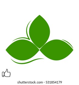 leaves logo, icon fine, vector illustration EPS 10