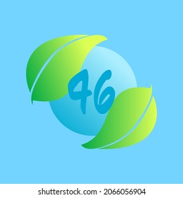 Deja el icono del logotipo con la ilustración del vector número adecuada para varios fines