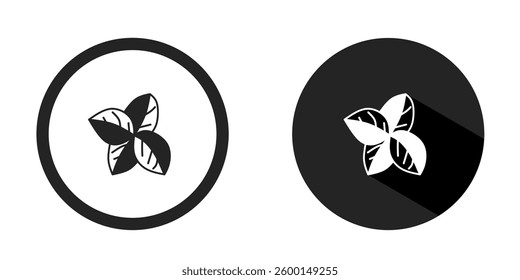 Leaves logo. Leaves icon vector design black color. Stock vector.