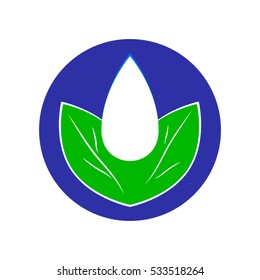 leaves logo, icon vector illustration EPS 10