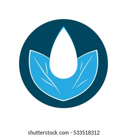 leaves logo, icon vector illustration EPS 10