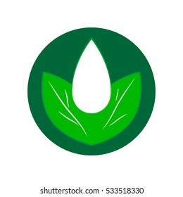 leaves logo, icon vector illustration EPS 10