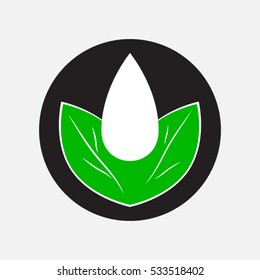 leaves logo, icon vector illustration EPS 10