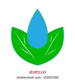leaves, logo, icon, vector illustration eps10