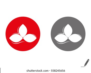 leaves, logo, icon, vector illustration eps10