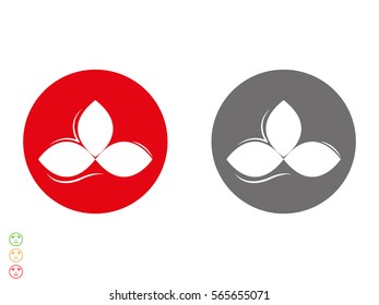 leaves, logo, icon, vector illustration eps10