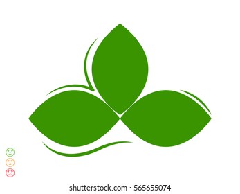 leaves, logo, icon, vector illustration eps10