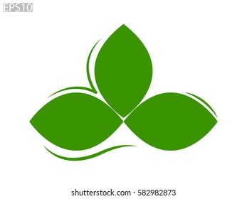 leaves, logo, icon, vector illustration eps10