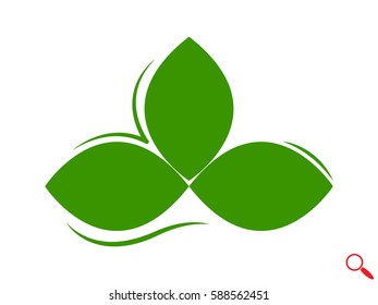leaves, logo, icon, vector illustration eps10