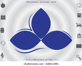 leaves, logo, icon, vector illustration eps10