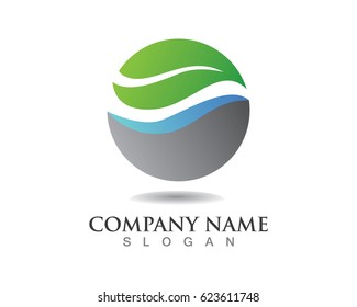 Leaves logo nature